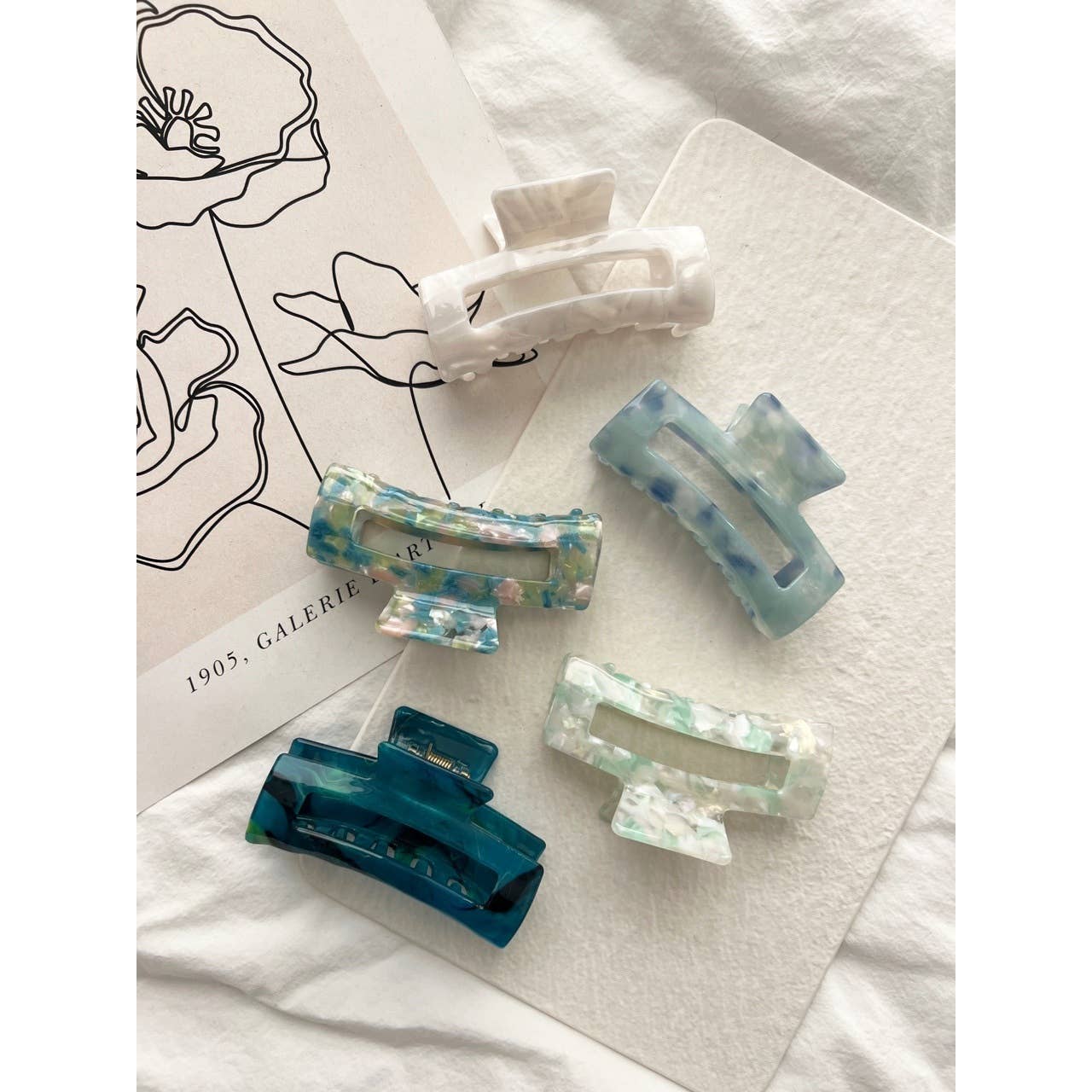 LoveLina - Vente Pince à cheveux – femme - Pinces à cheveux en acétate de taille normale - Allie Assorted2