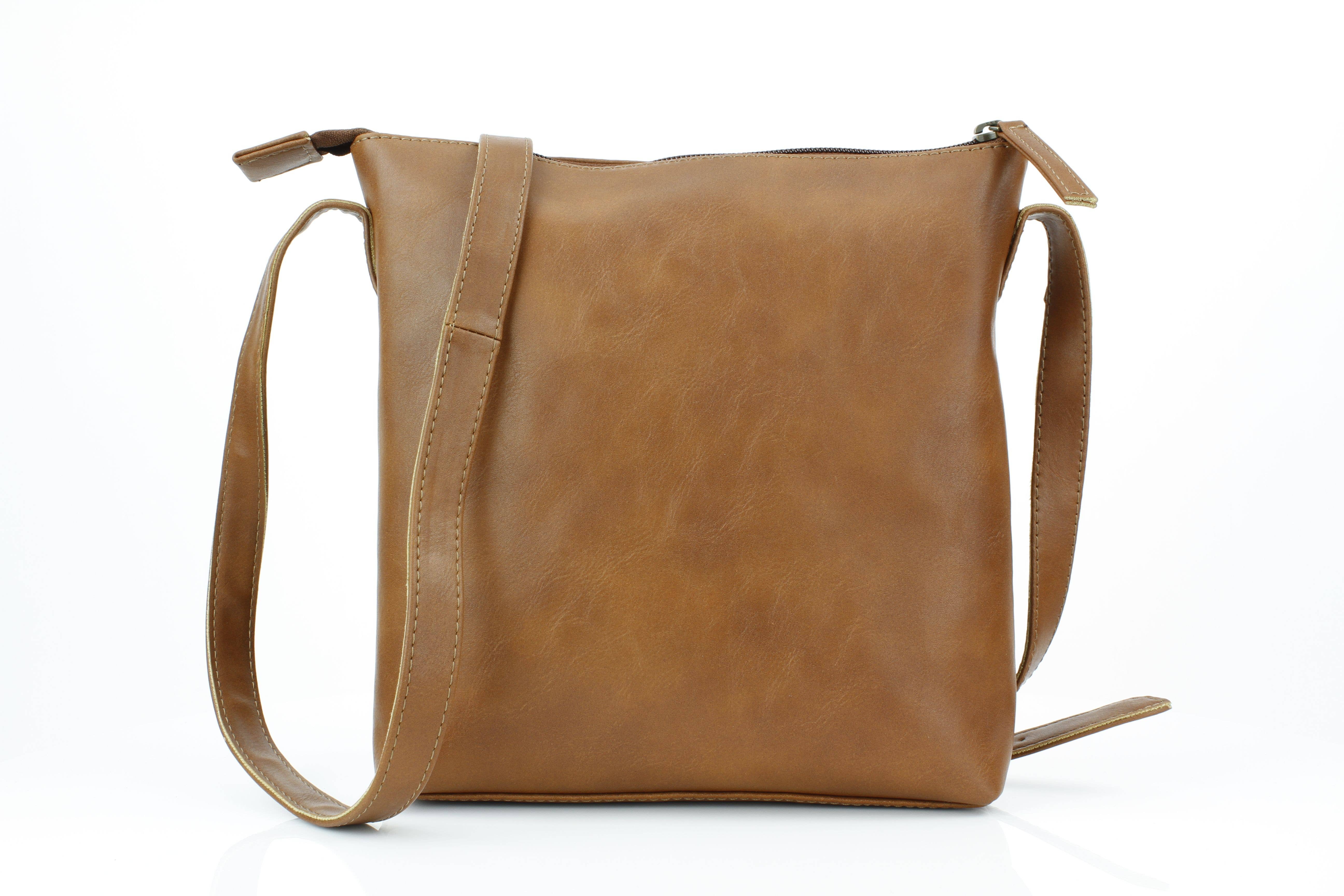 Leather Impressions Inc – Engroshandel Messenger bag – Kvinder – Vegansk læder filigran messenger med concho RMHB 40 250415