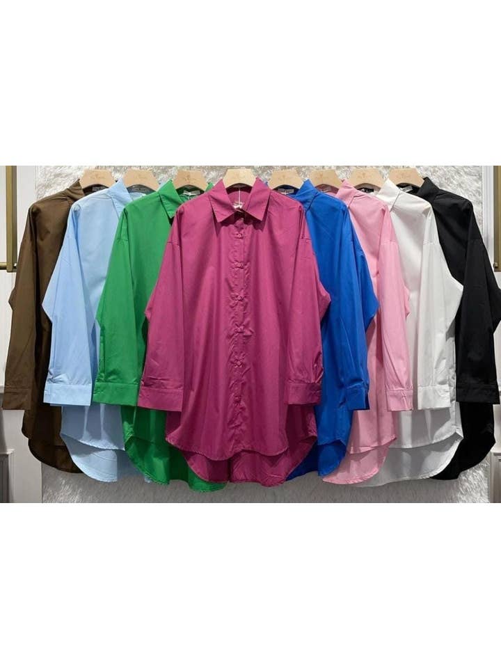 Kurt Muller – wholesale Buttoned-down shirt – Women's – Pure Cotton Layering Shirt3