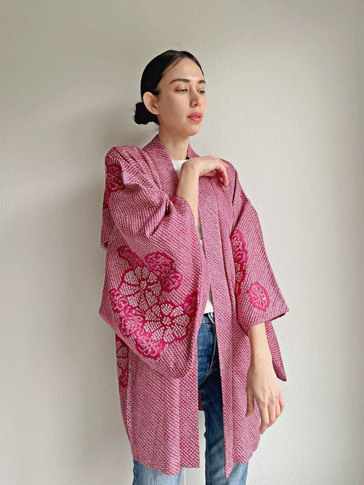 Benigiku Haori Kimono Jacket for wholesale by KimonoZen