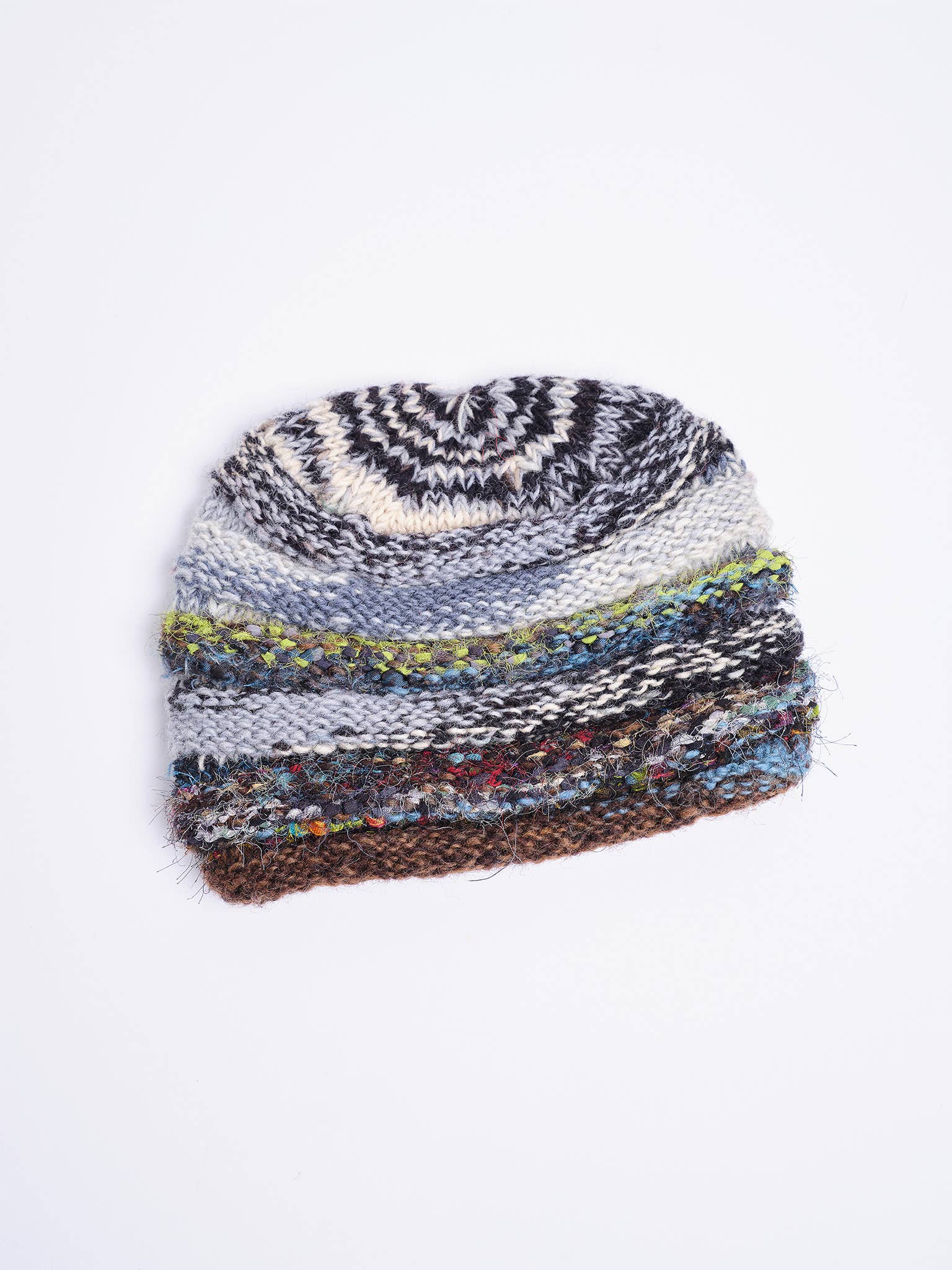Windhorse Trading Inc - Wholesale Beanie - Women's - Multi color Wool & Silk Beanie. CH550