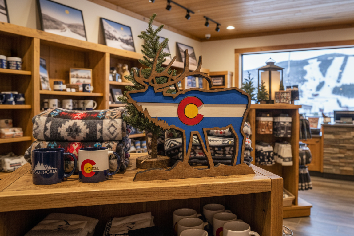 Bunkhouse Studio LLC - Wholesale Wall Accent - Colorado Elk Layered Wood Shelf Decor1