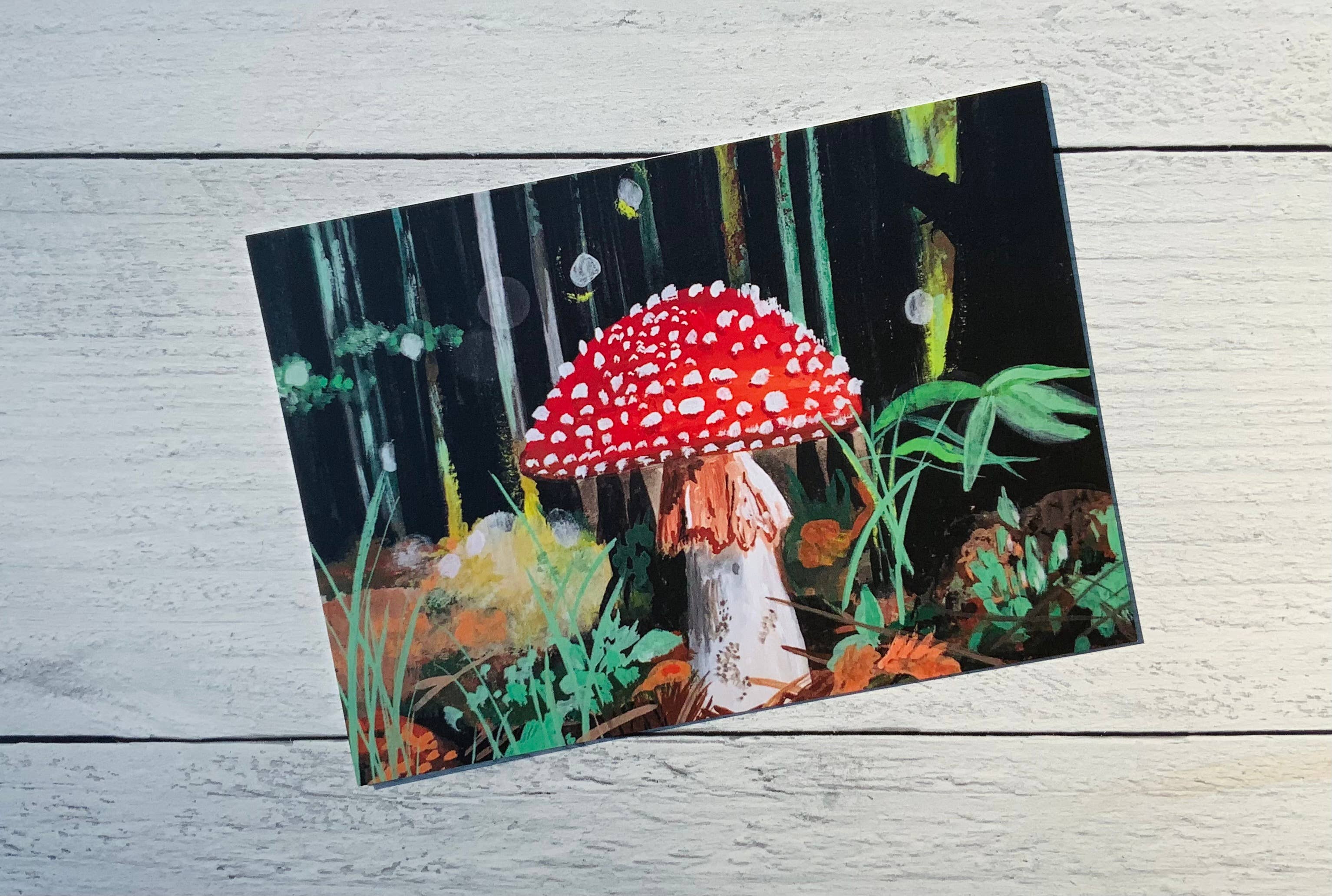 A Quartzy Life - Wholesale Everyday Greeting Card - Dramatic Mushroom Forest Card1