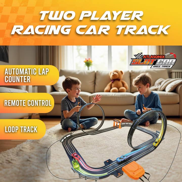 Atlasonix - Wholesale Toy Car/Truck - Kids - Slot Car Race Track Sets - Double Loop4