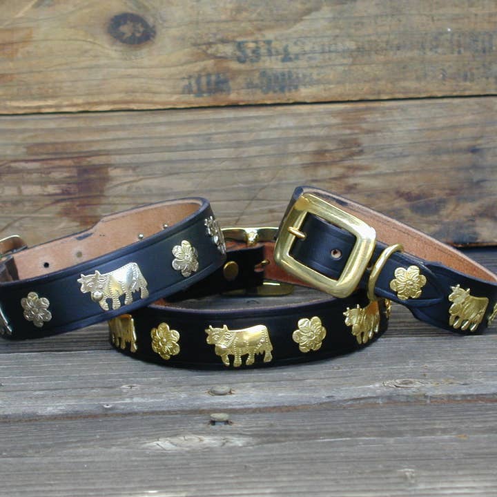 Alpen Schatz - Wholesale Pet Collar - Dog - 1 1/4" Medium Traditional Swiss Dog Collar