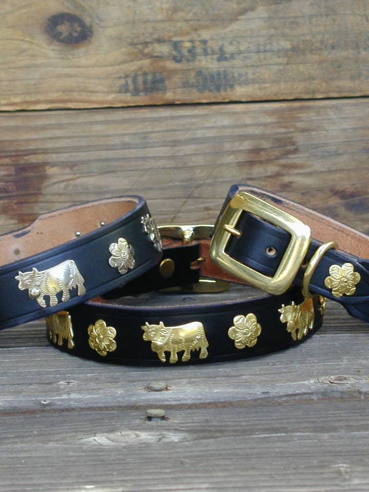 1 1/4" Medium Traditional Swiss Dog Collar for wholesale by Alpen Schatz