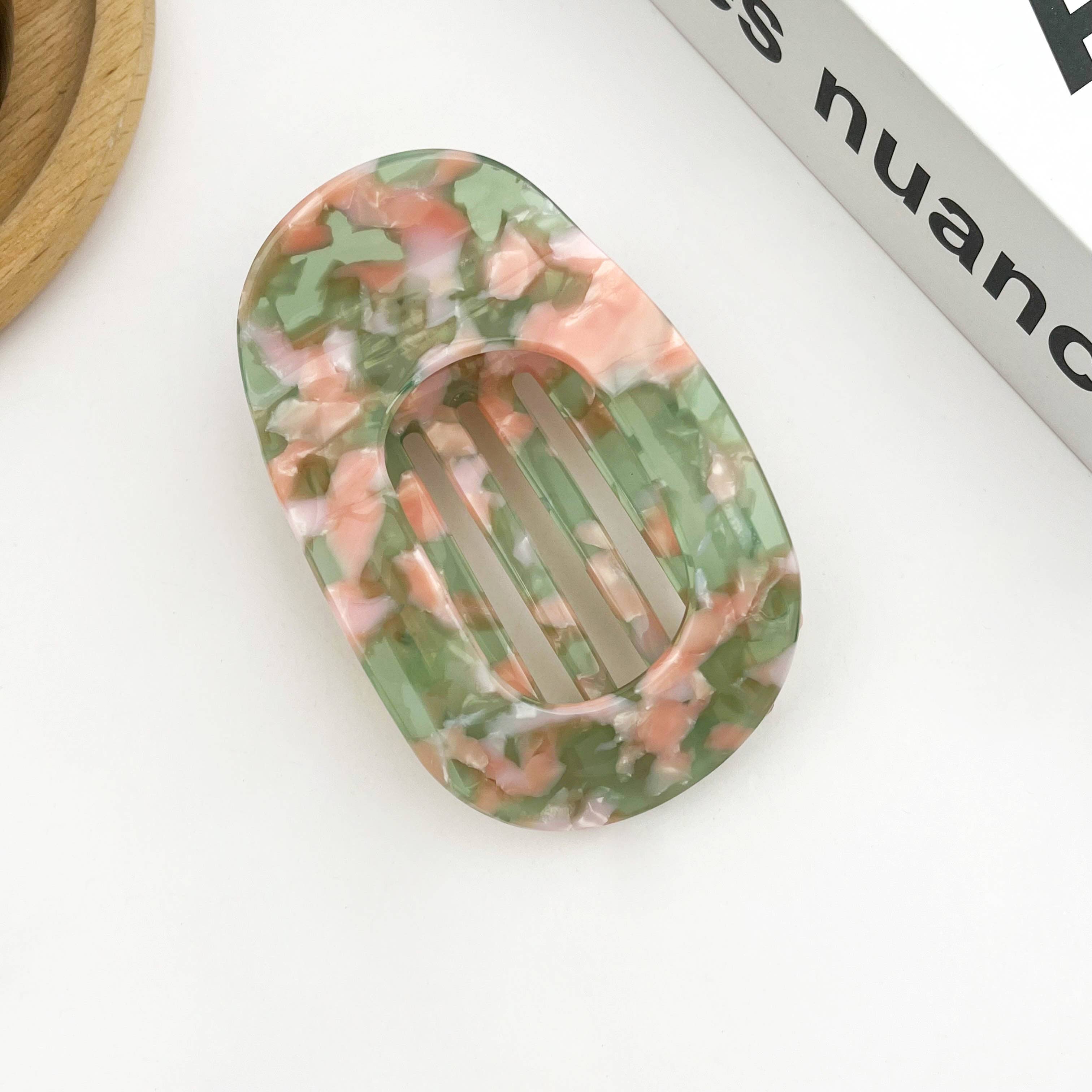 TheDivaSoap - Wholesale Hair Clip - Women's - Acetate Classic Colorful Flat Hair Clips, Stylish Barrettes0