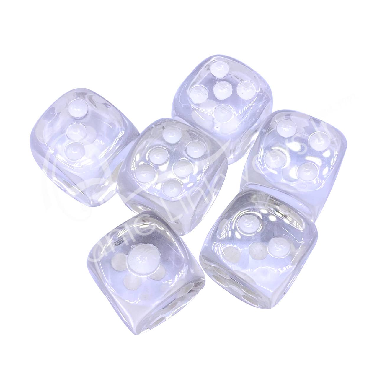 Oceanic Linkways Inc - Wholesale Spiritual Stone/Crystal - (PC)DICE - CRYSTAL QUARTZ 0.5"0