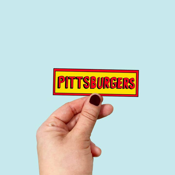 Vattentät vinylmagnet inspirerad av Bob's Burgers Pittsburghers för wholesale av Songbird Artistry