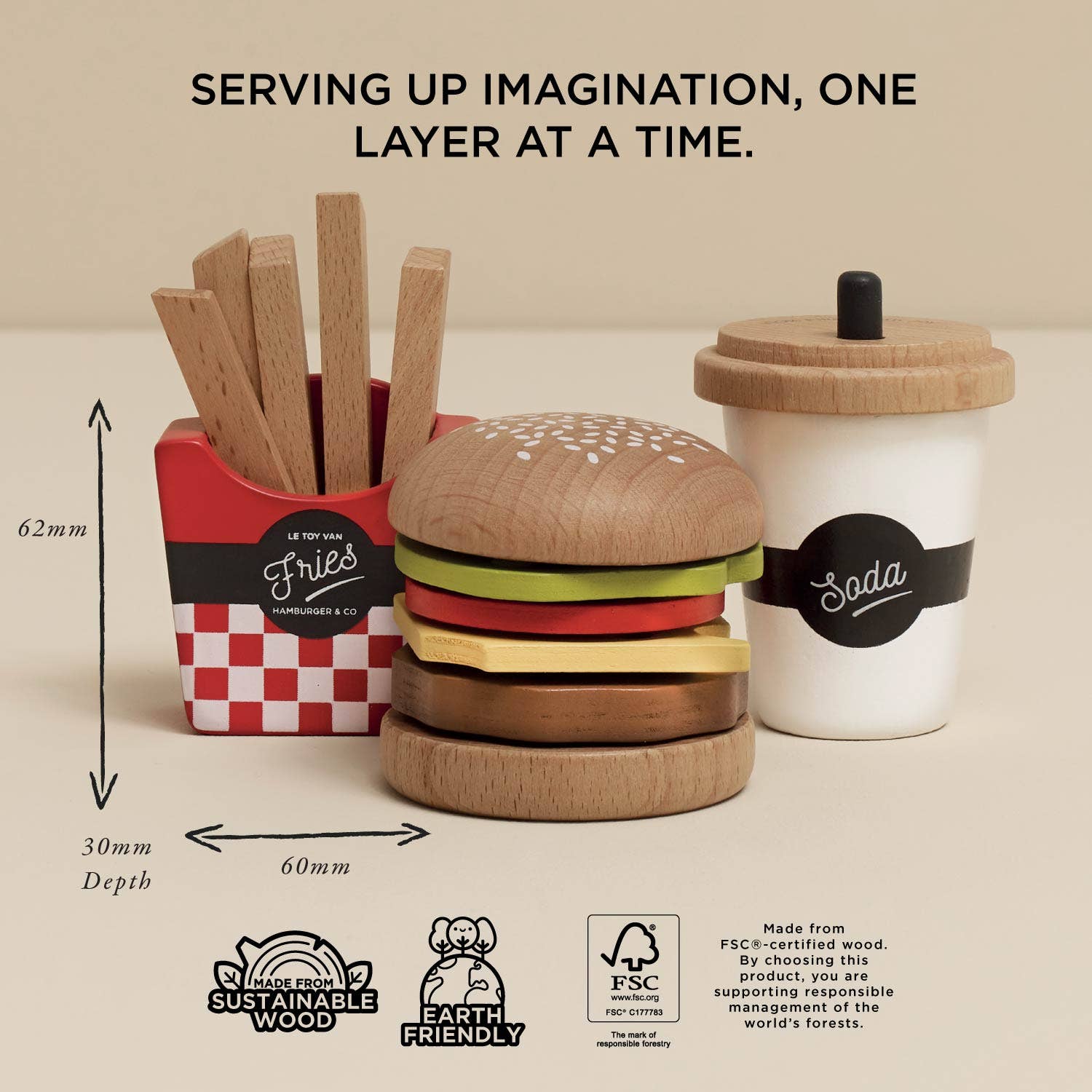Le Toy Van – wholesale Toy set – Kids – Gourmet Hamburger Set4