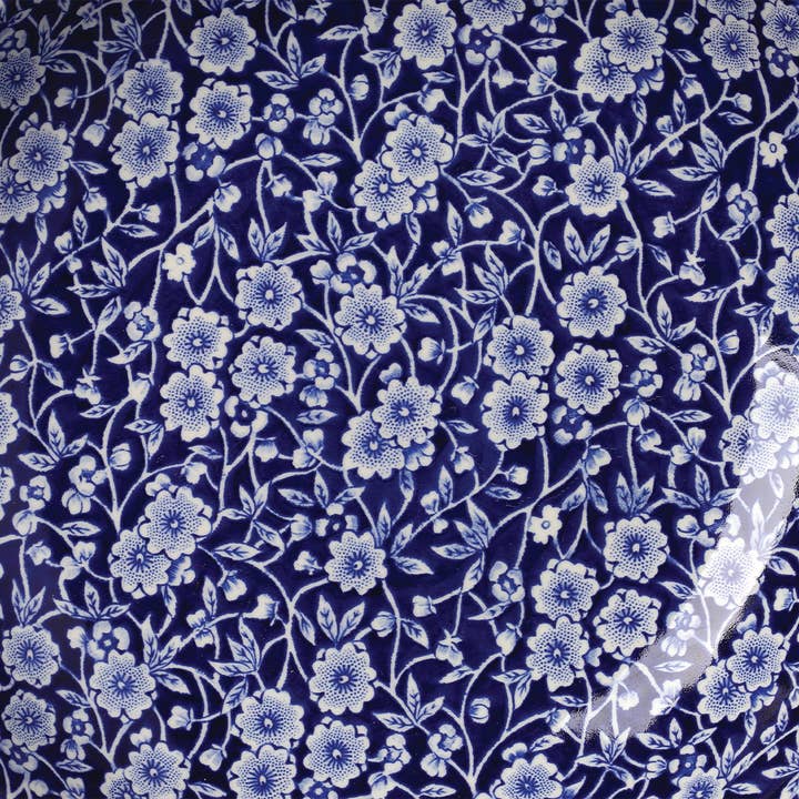 Burleigh - Wholesale Butter Dish - Blue Calico Butter Pat Dish1