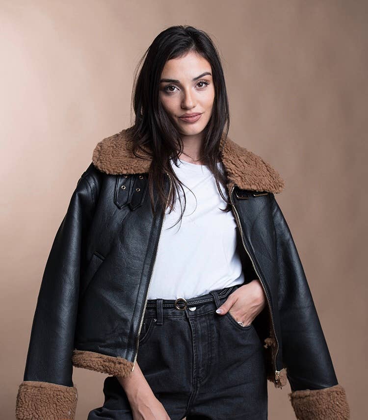 SWEET MAGIC MODA Y COMPLEMENTOS - Vente Veste – femme - VESTE EN MOUTON AVEC FERMETURE ÉCLAIR 4