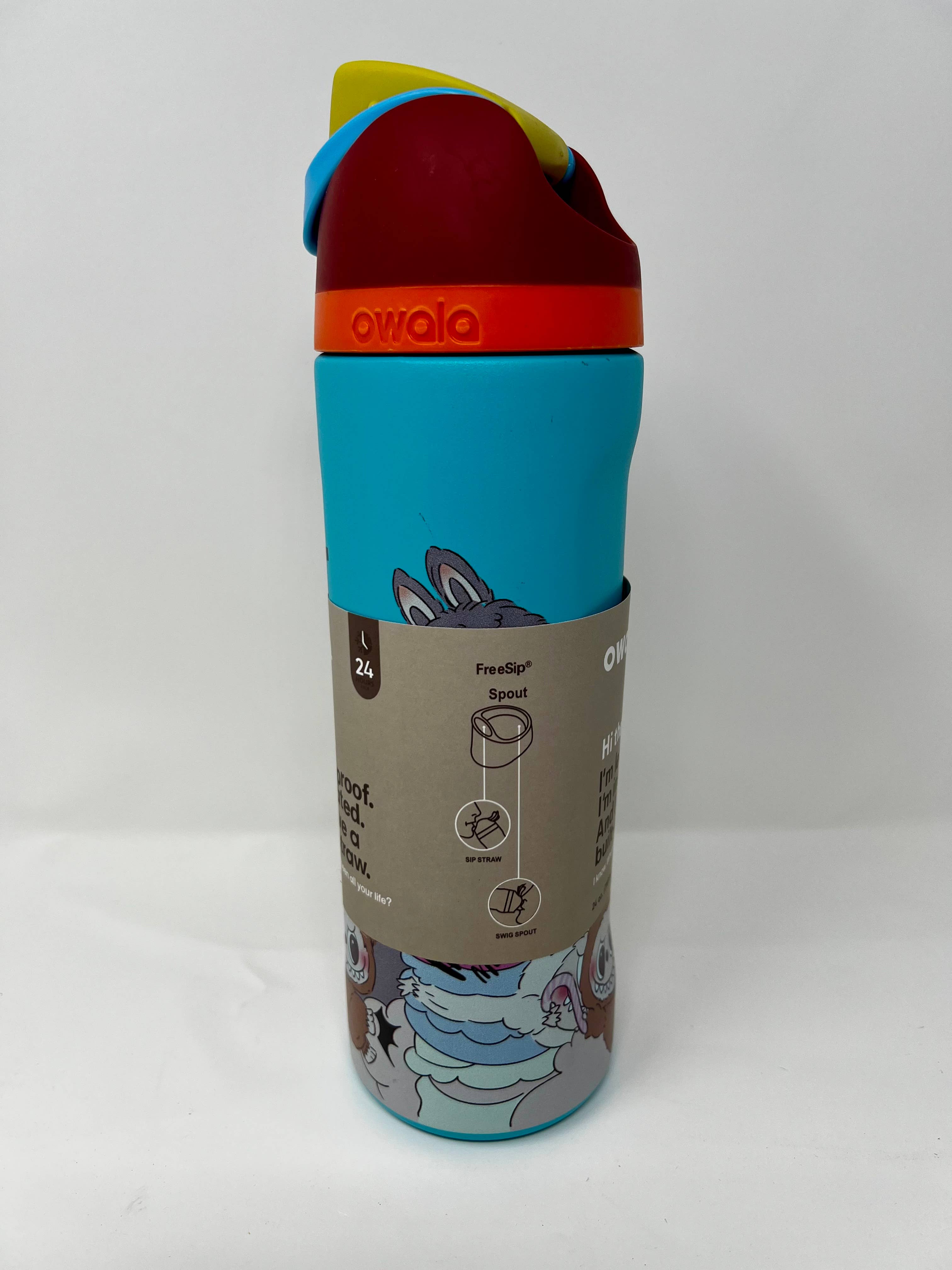 Gumdrop Garden - Wholesale Water Bottle - Labubu Printed Owala Bottle – Exciting Macaron Design2