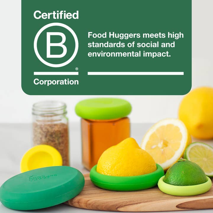 Food Huggers - Wholesale Food Storage Wrap/Bag - Reusable Silicone Food Savers – Fresh Green (Set of 5)8