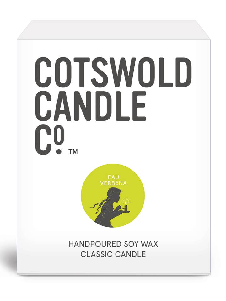 Eau Verbena Candle för wholesale av Cotswold Candle Co