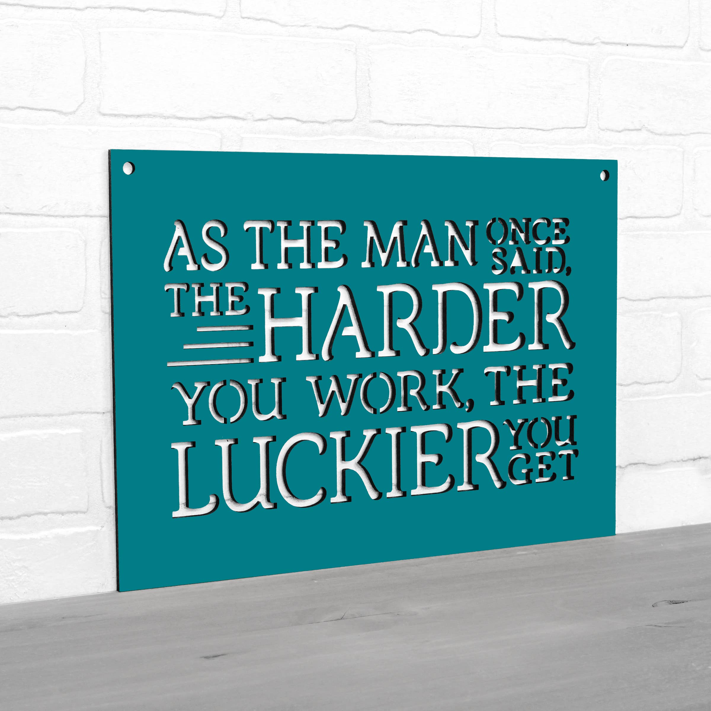 Spunky Fluff - Wholesale Wall Sign - As The Man Once Said Ted Lasso Wooden Quote Sign9