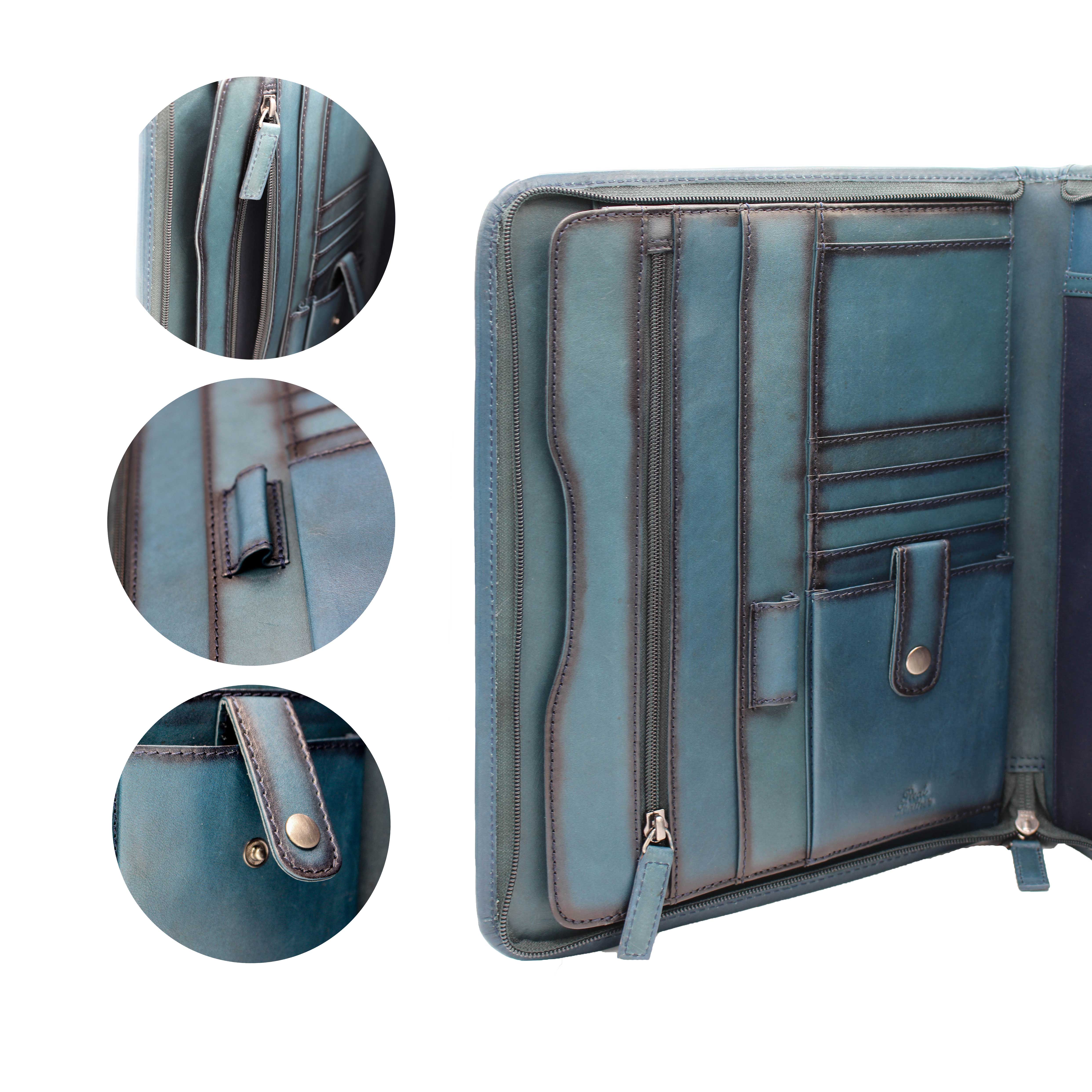 Zerimar 1942 - Wholesale Passport Case - Unisex - Zerimar – Premium Genuine Leather Document Case – Size 25x323