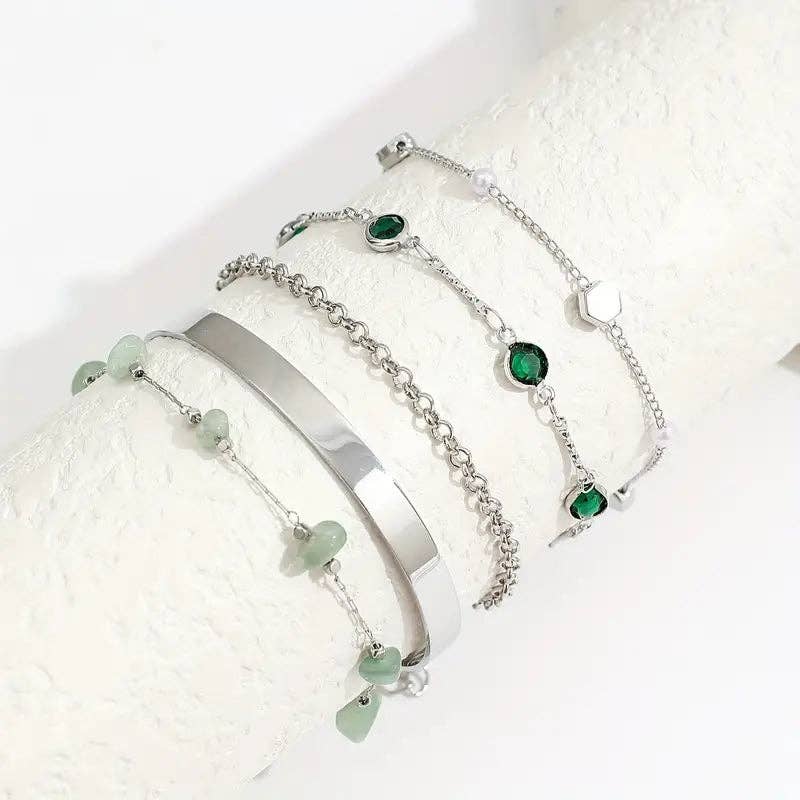 Huis Van Merken – wholesale Jewellery set – Rhinestone Bracelet Set - Pearl Cuff Bangles Jewelry2