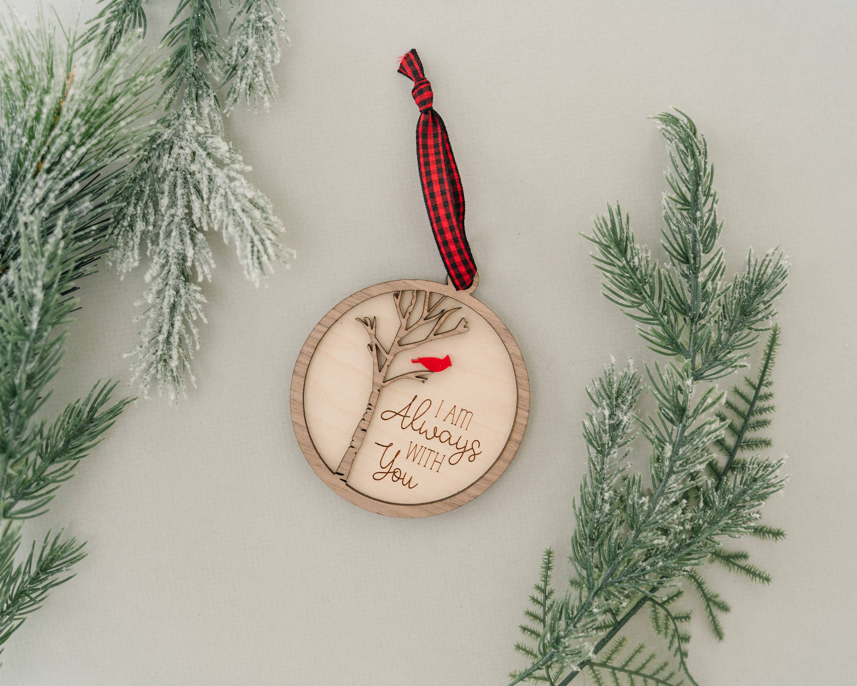 Woodlander Workshop - Wholesale Ornament - Cardinal Always With You Christmas Holiday Ornament3