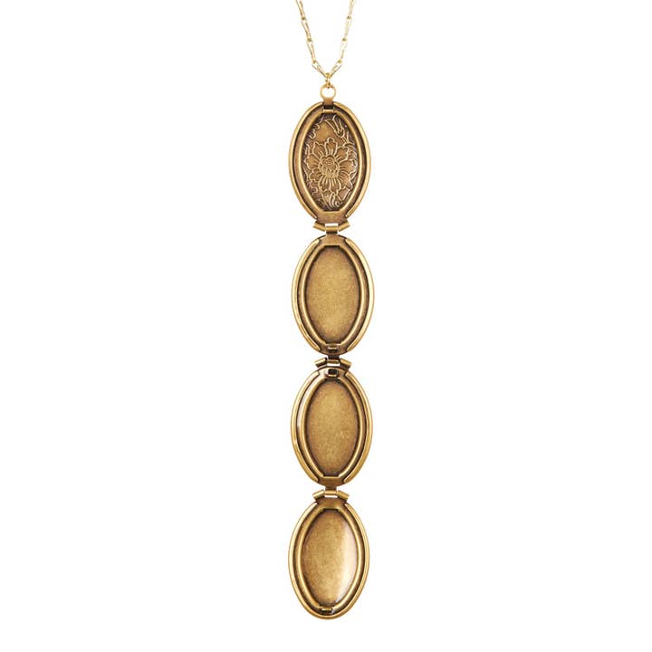 Zoey Simmons - Wholesale Locket Necklace - 4 Photo Locket Pendant Necklace - GF
