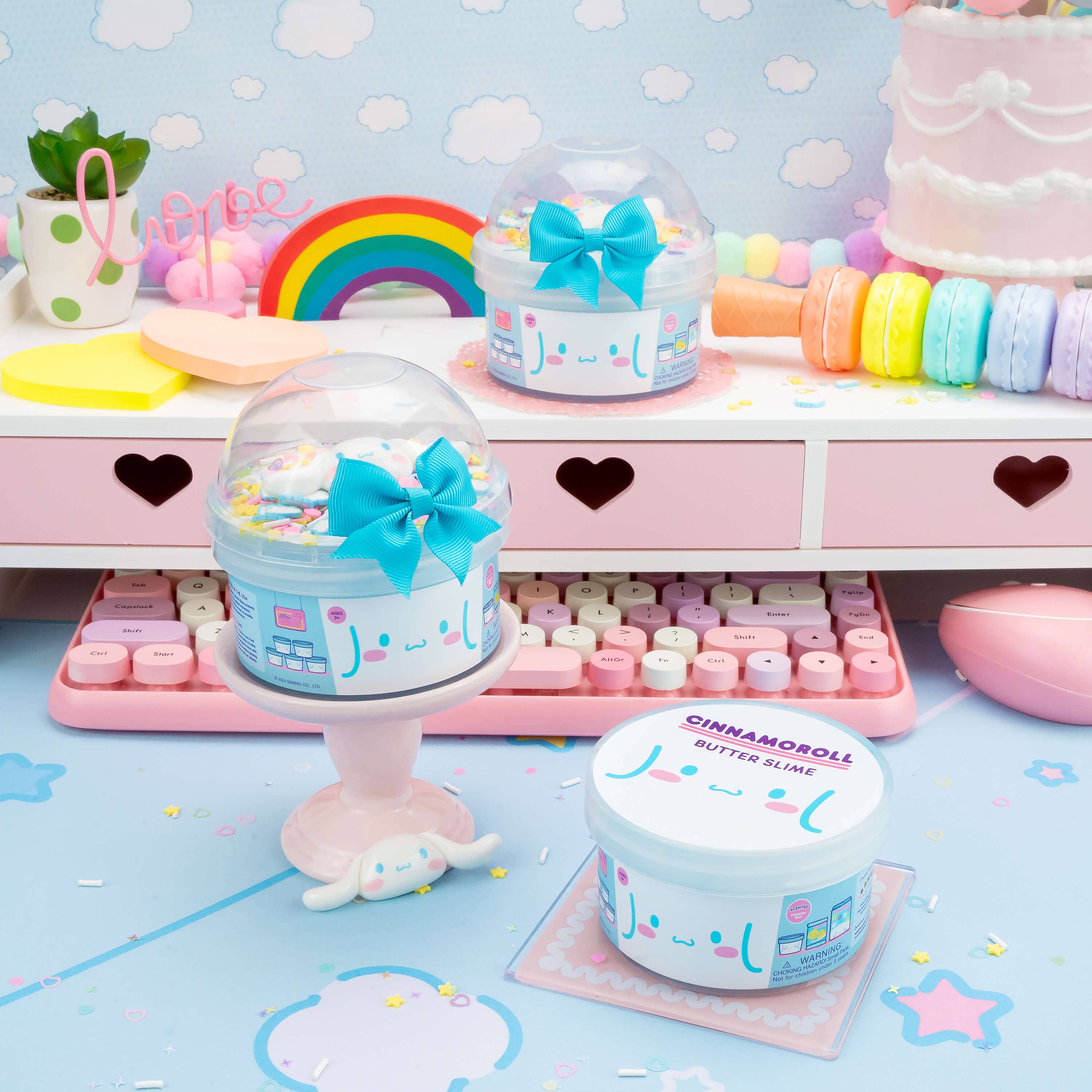 Kawaii Slime Company - Wholesale Putty/Slime - Kids - Cinnamoroll™ Butter Signature Dome™ Slime (4pcs/case)2