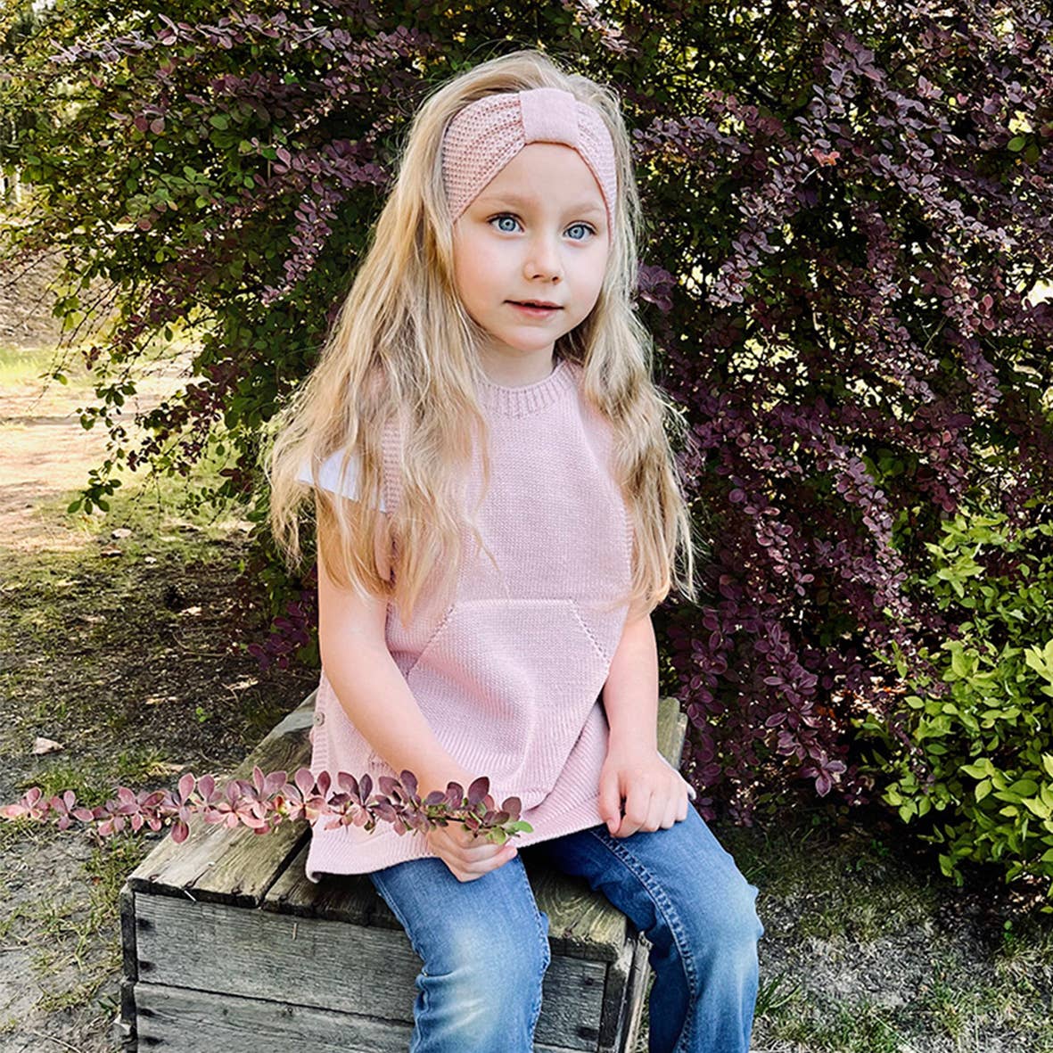 ALIAP - Vente Pull sans manches – enfant - Débardeur en laine mérinos avec poche kangourou 2016W5