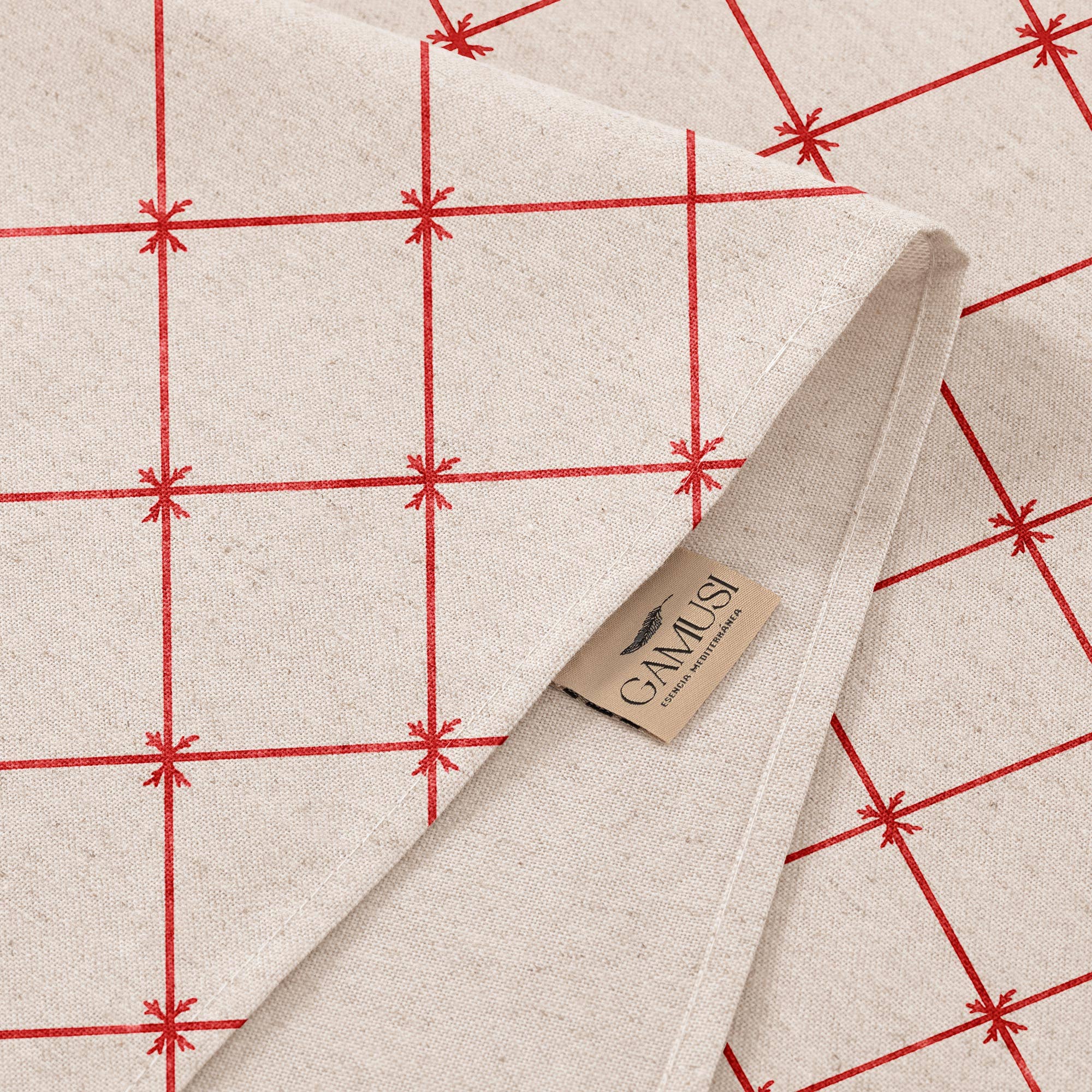 GAMUSI – Großhandel Tischdecken – Jacquard-Tischdecke Weihnachten weiches Leinen CRISSOM3