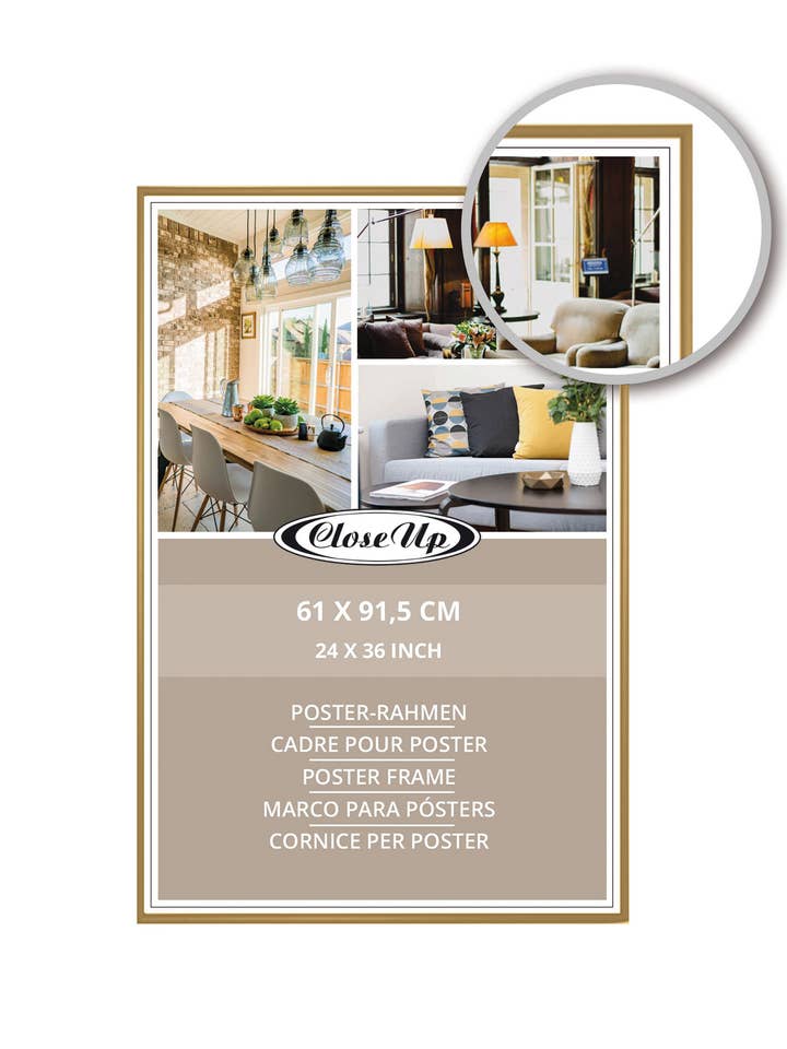 Cadre pour affiche 61 x 91,5 cm or pour la vente par Close Up GmbH
