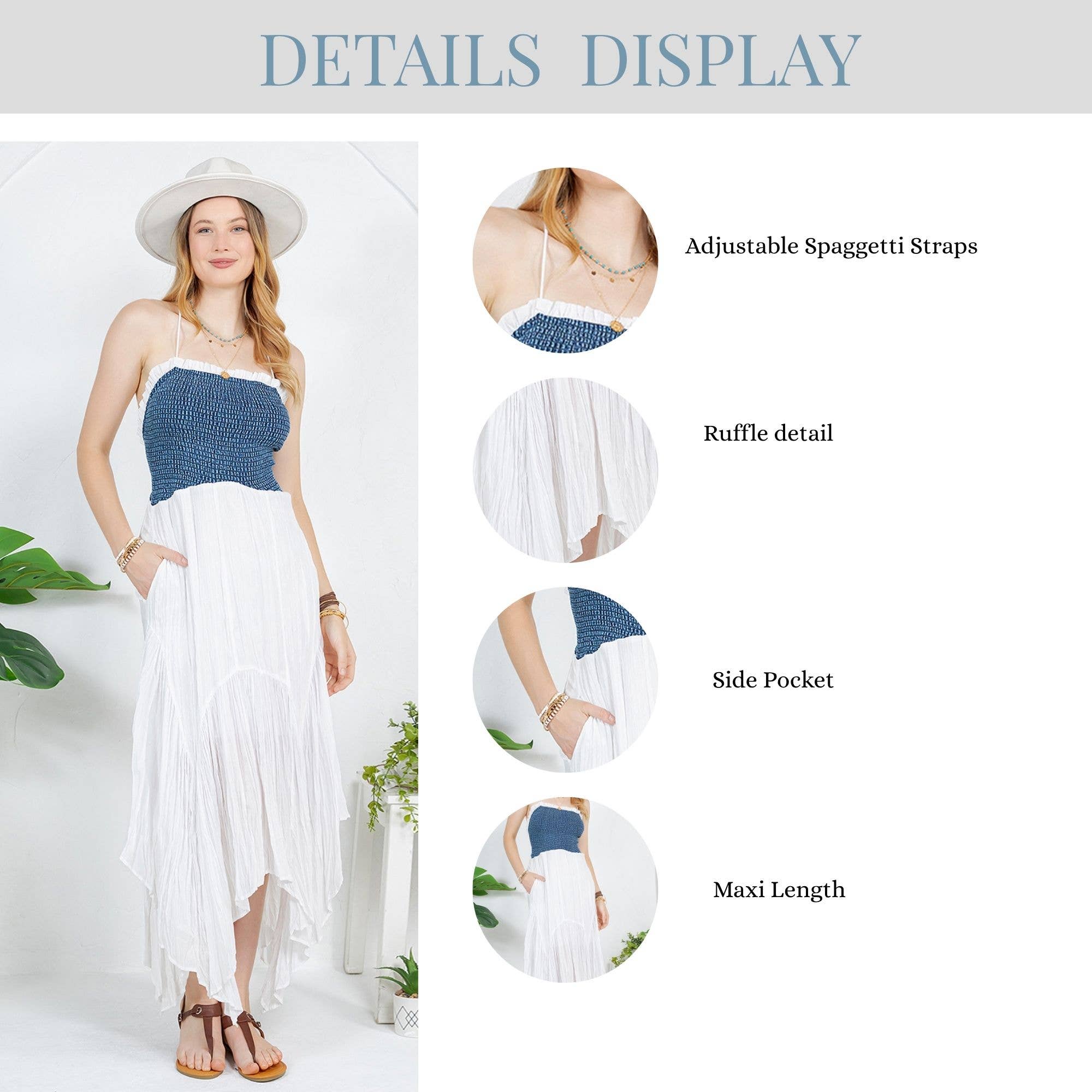 Young Threads – wholesale Klänning - Dam – Midjeklänning med skarvteknik och handukskant21