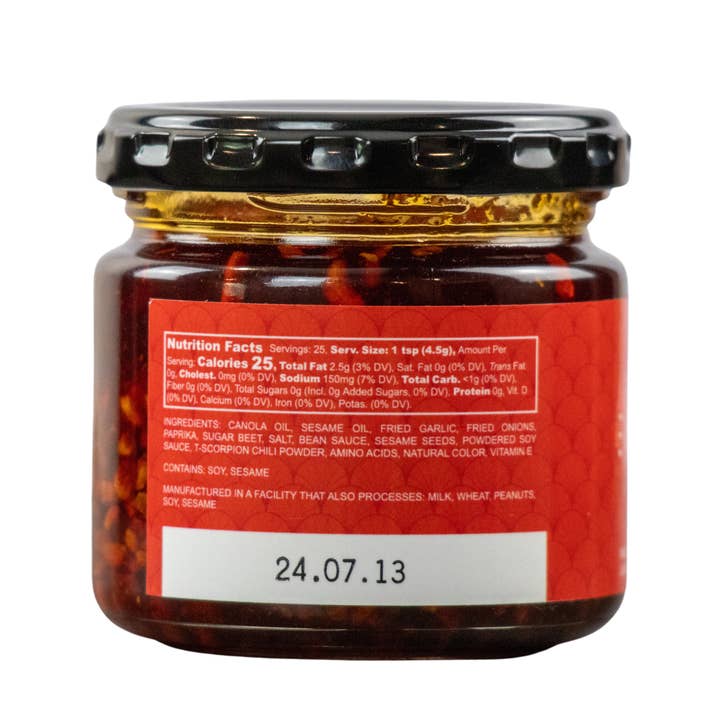 FŪMI - Wholesale Chili Paste - Scorpion Chili Oil Garlic Crunch2
