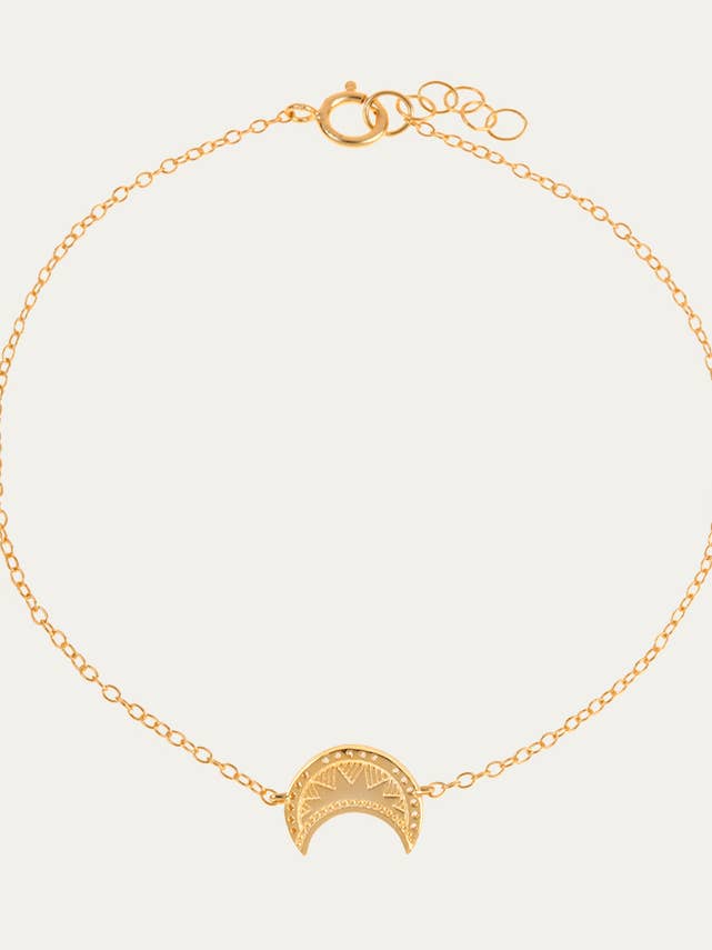 Pulseira em ouro lua por atacado de FLOR DE MENTA JEWELRY