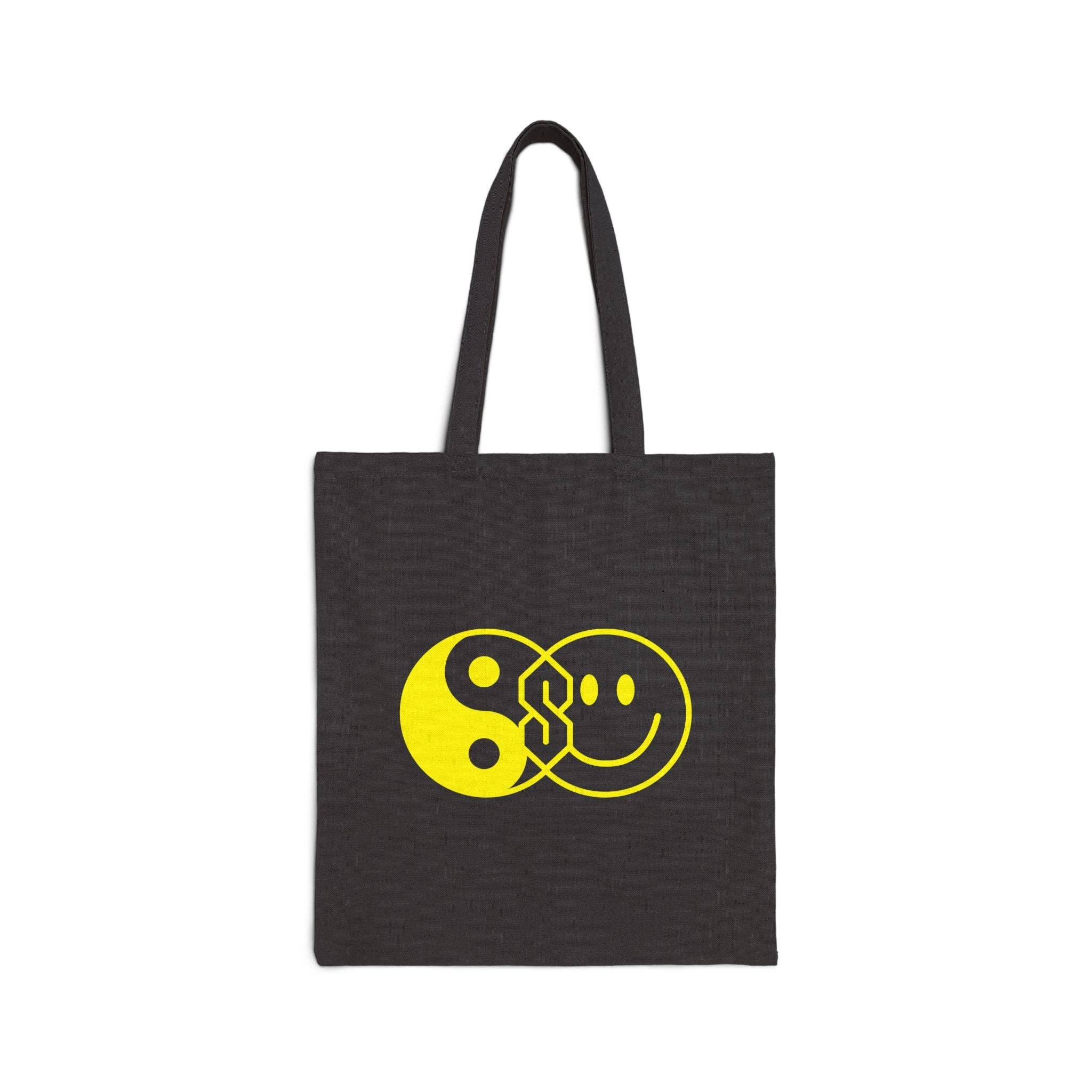 Black The S Thing Yin Yang Tote Bag for wholesale on Faire