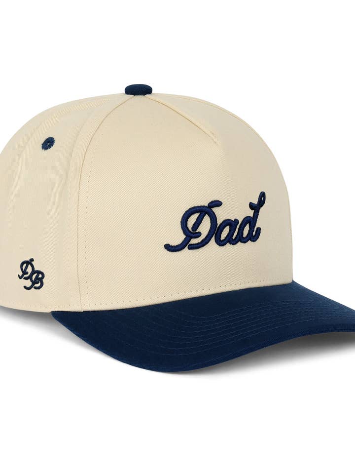 Casquette Snapback Papa | Crème & Marine pour la vente par Dad Brand