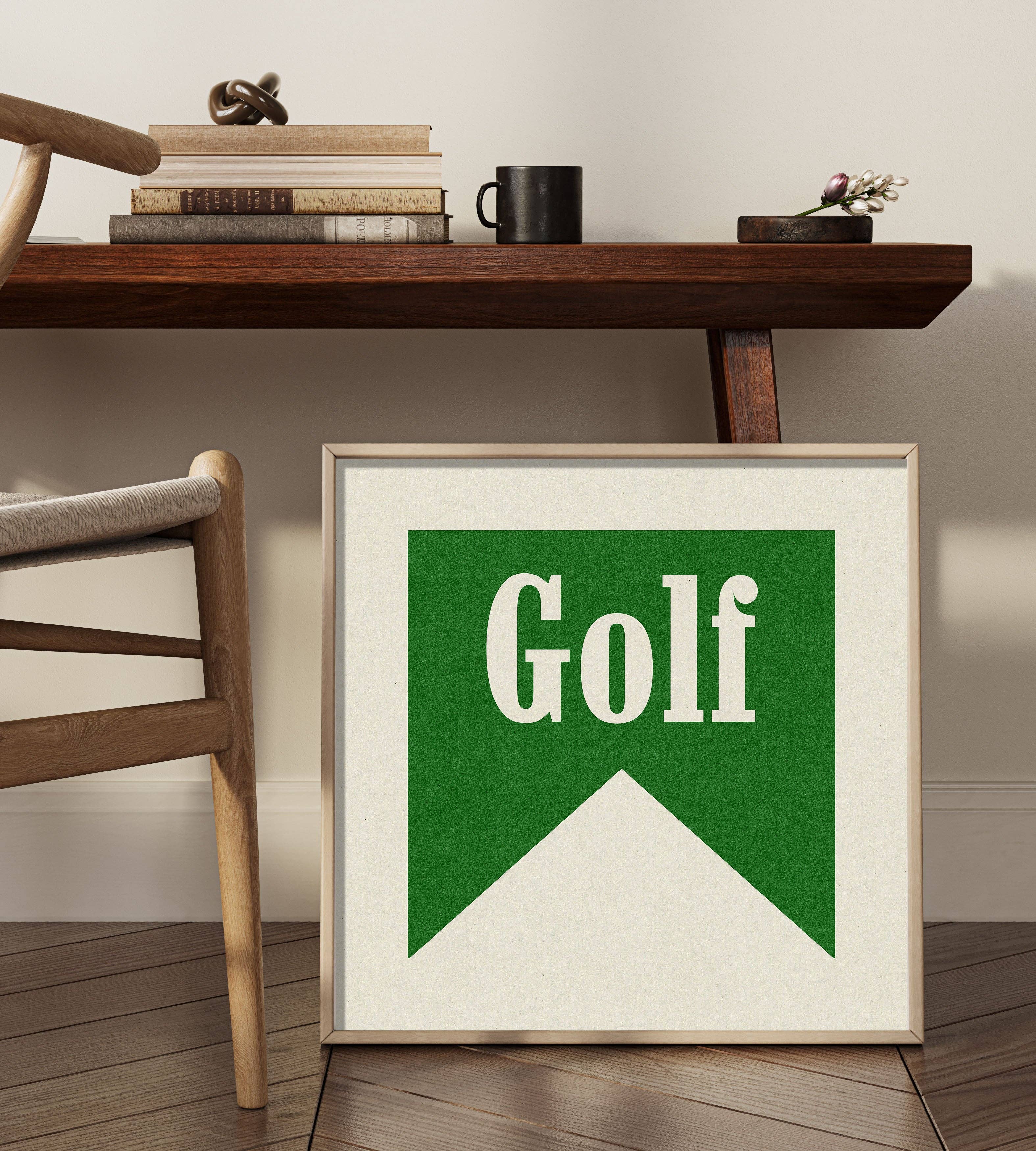 Tejas Country Club - Wholesale Art Print - Retro Golf Poster Banner Art (FLAT)3