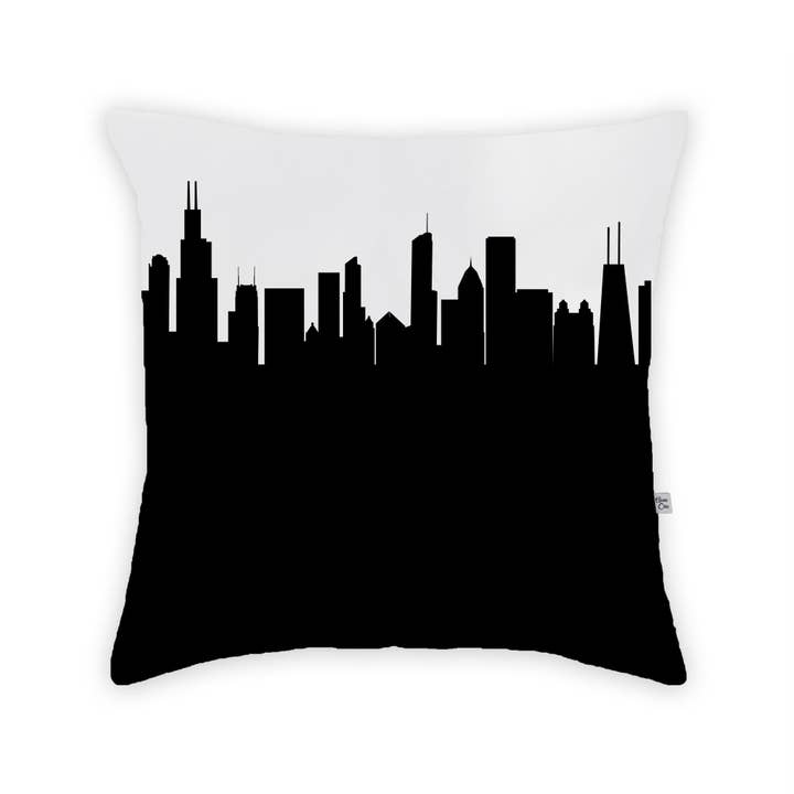 Chicago IL Skyline - Almohada grande para venta al por mayor de Anne Cate
