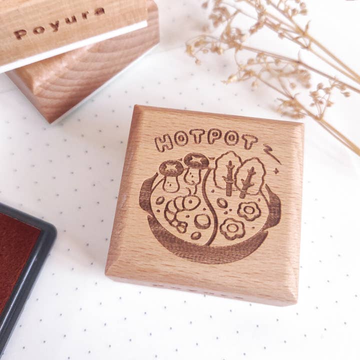 Hotpot Wooden Stamp for wholesale by Poyura