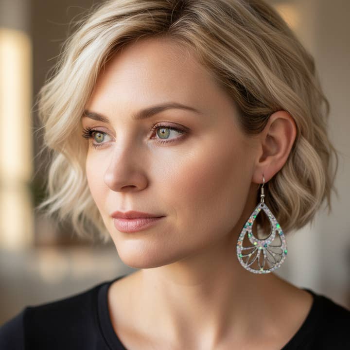 Aurora Gemstone Teardrops for wholesale by Chromani