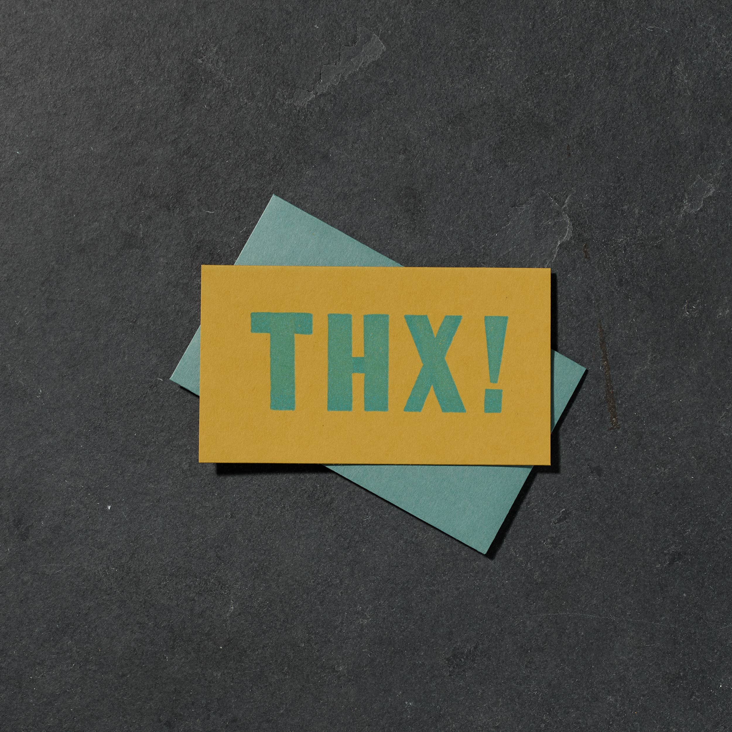 Etc. Letterpress - Wholesale Thank You Card - THX! Mini Card