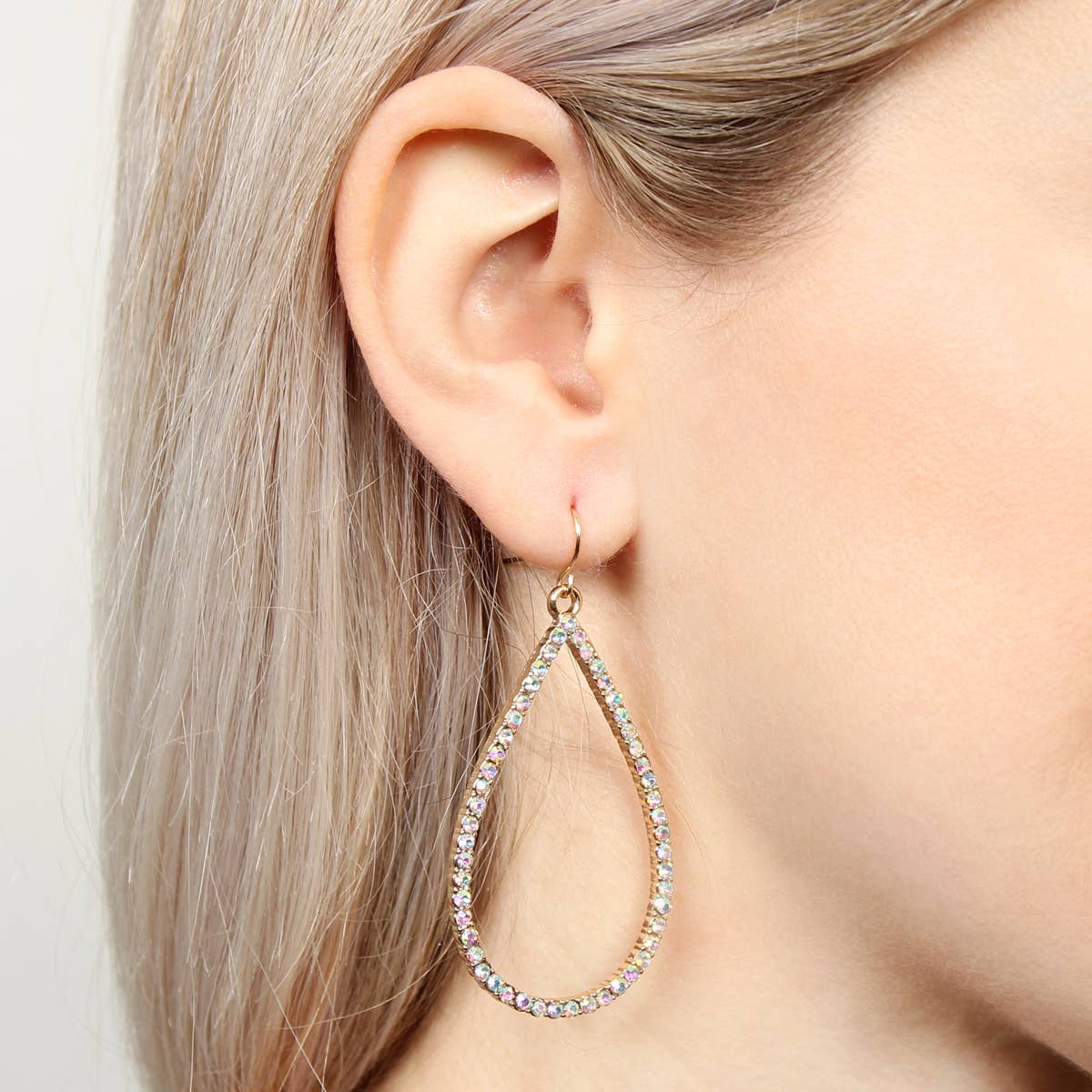 MYS Wholesale Inc - Wholesale Dangle Earrings - Elegant Rhinestone Teardrop Hook Earrings9