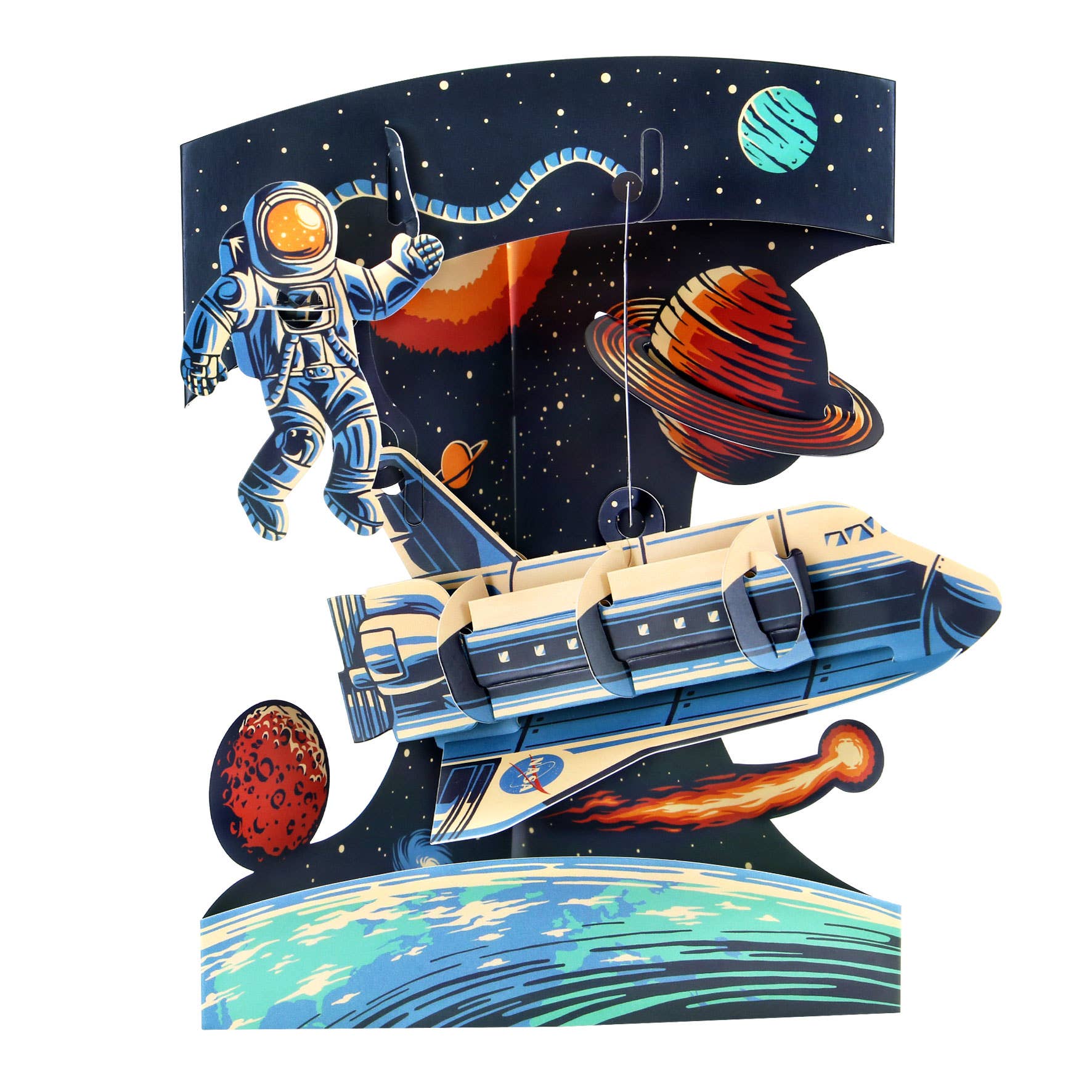 Santoro London – Großhandel Grußkarten für den Alltag – Schwingkarten - Space Shuttle0