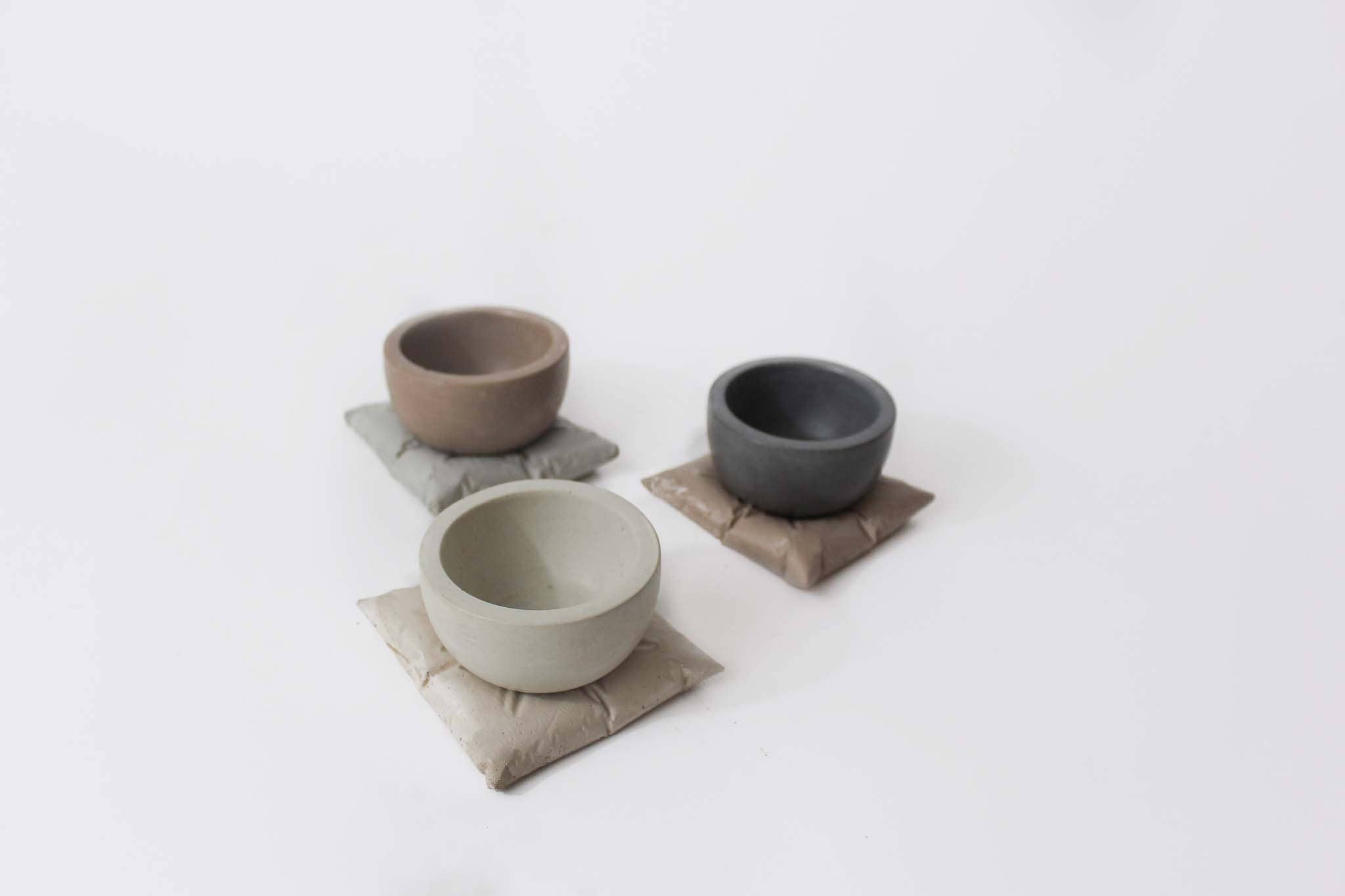 Mindful Cements - Wholesale Plant Pot - Pillow Planter Set - Assorted Neutral Colors | Choose One Po3