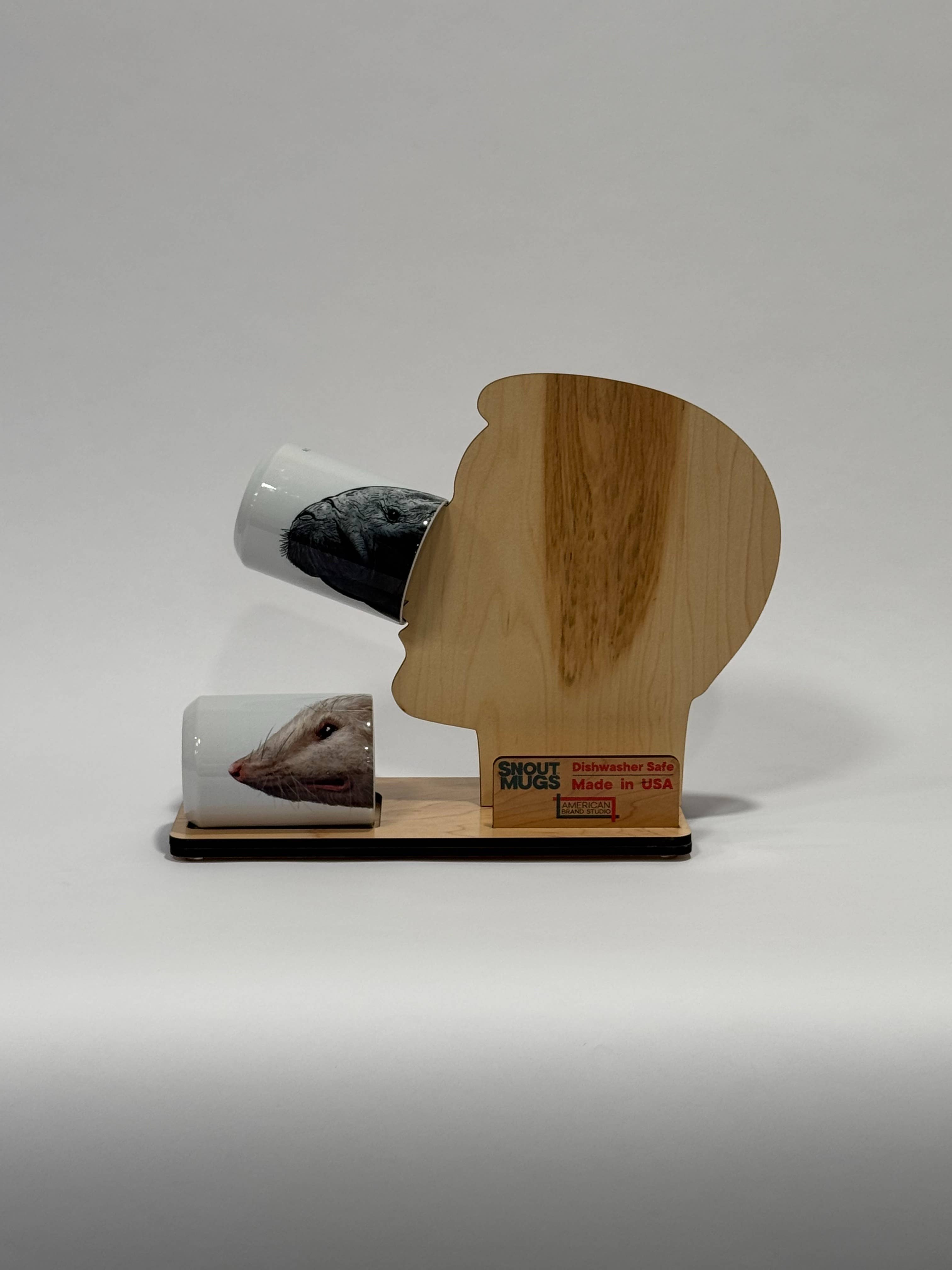 American Brand Studio - Wholesale Coffee Mug - Small Snout Mugs® Display- Male0