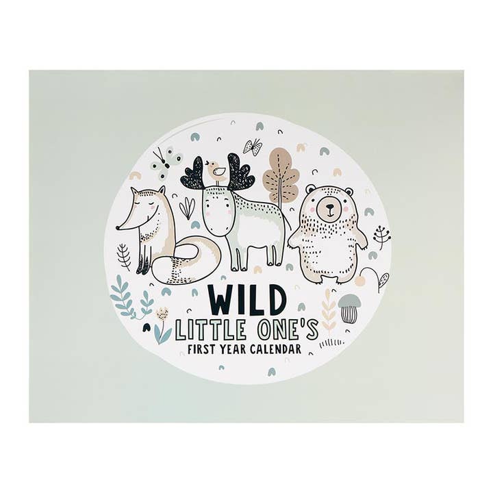 WOODLAND ADVENTURE Baby's First Year Keepsake Calendar for wholesale by C.R.Gibson Signature