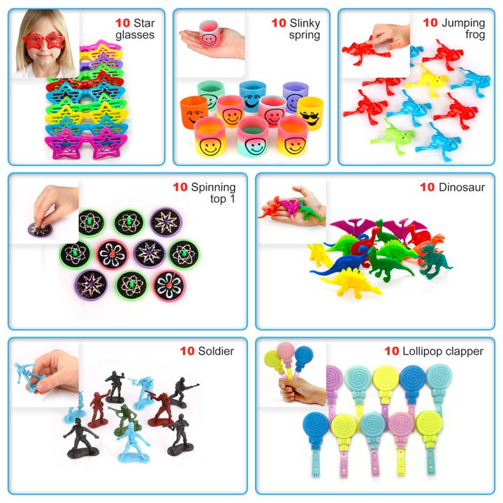 TDV Homes - Wholesale Party Favor - 200 PCS Birthday Party Favors for Kids Toys Bulk Assortment3