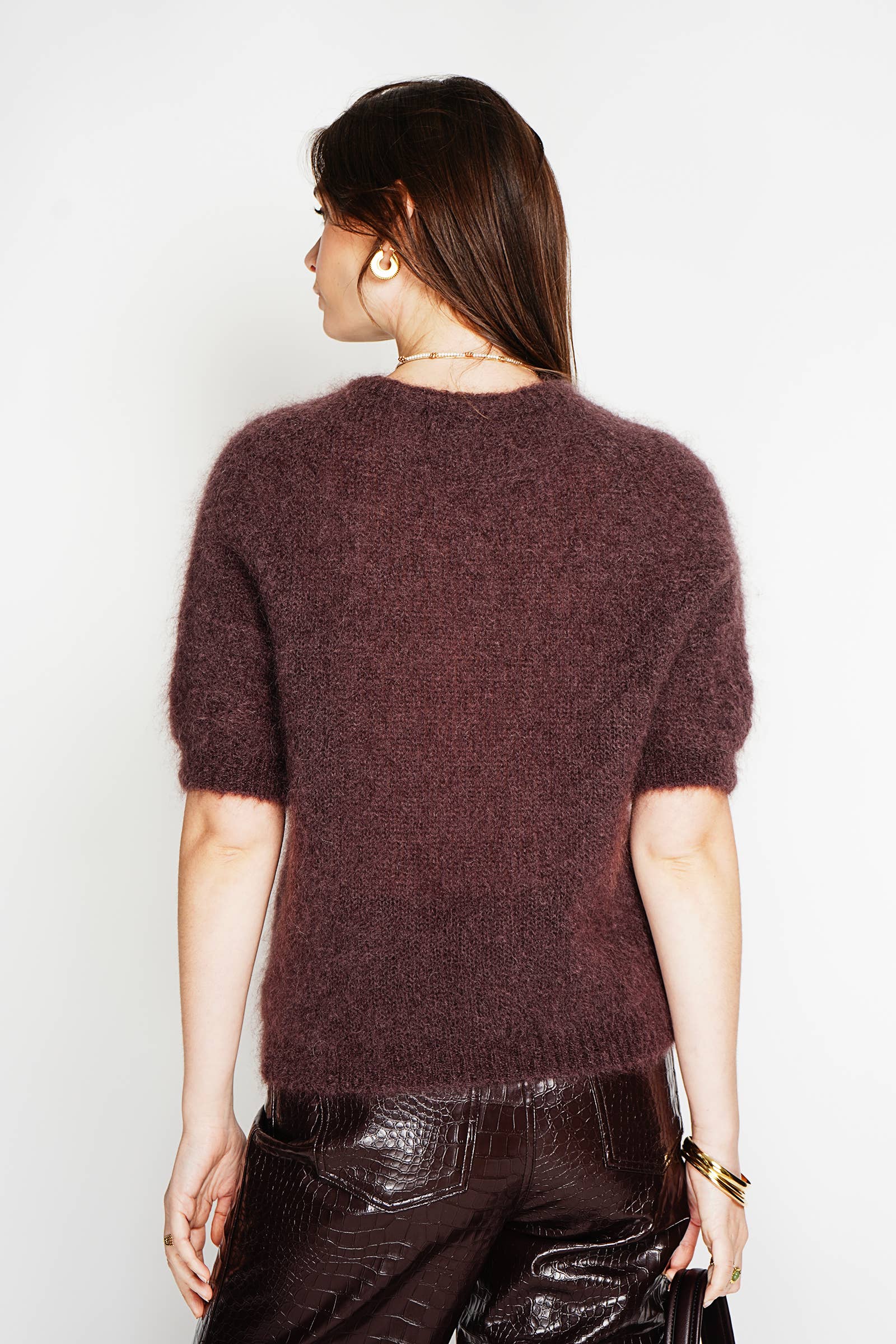 NOELINE - Wholesale Knit Sweater - Women's - 80% kid mohair sweater 301128