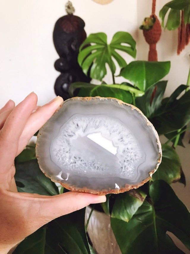 Suspend.It - Wholesale Wall Accent - Large Premium agate decor, crystal decor, screw cover6