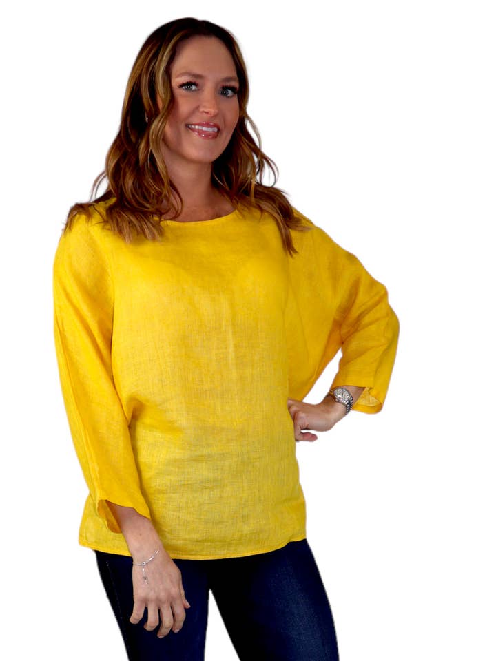 Linen Oversized Tunic Linen Plus size tunic Linen summer top for wholesale by LINEN AND GAUZE