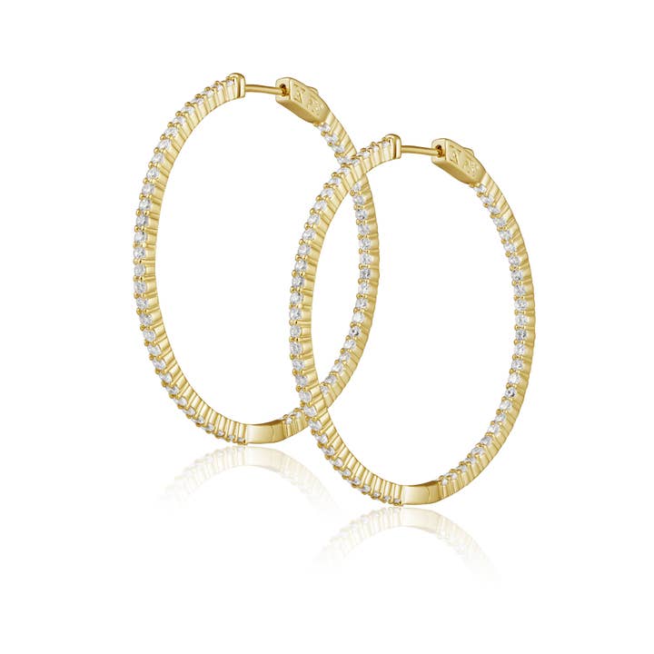 Sahira Jewelry Design - Wholesale Hoop Earrings - Lyra Cz Hoop0