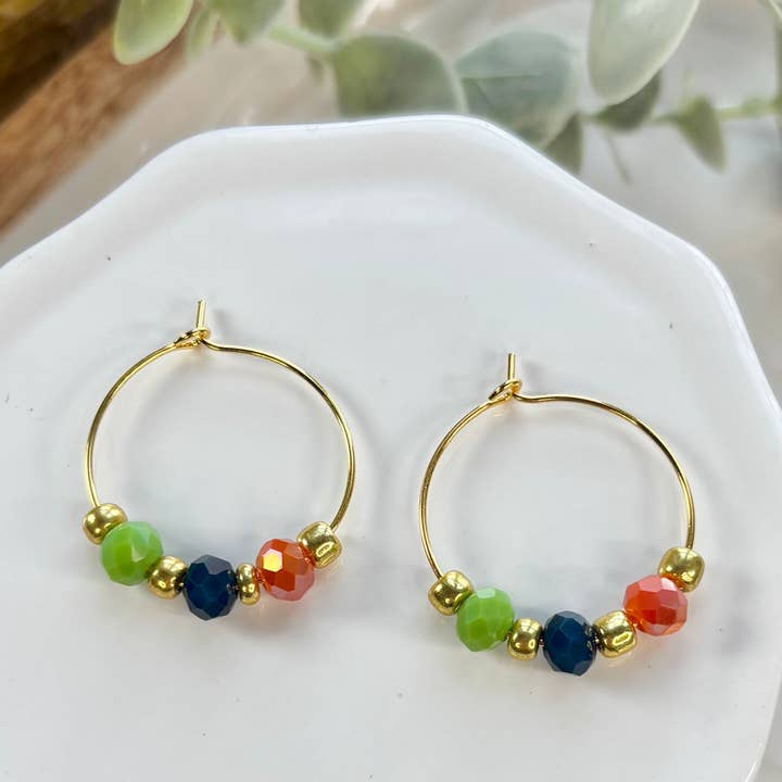 Malia | Laranja, Azul Marinho, Verde Relva | Outono por atacado de Seasons in Kansas City