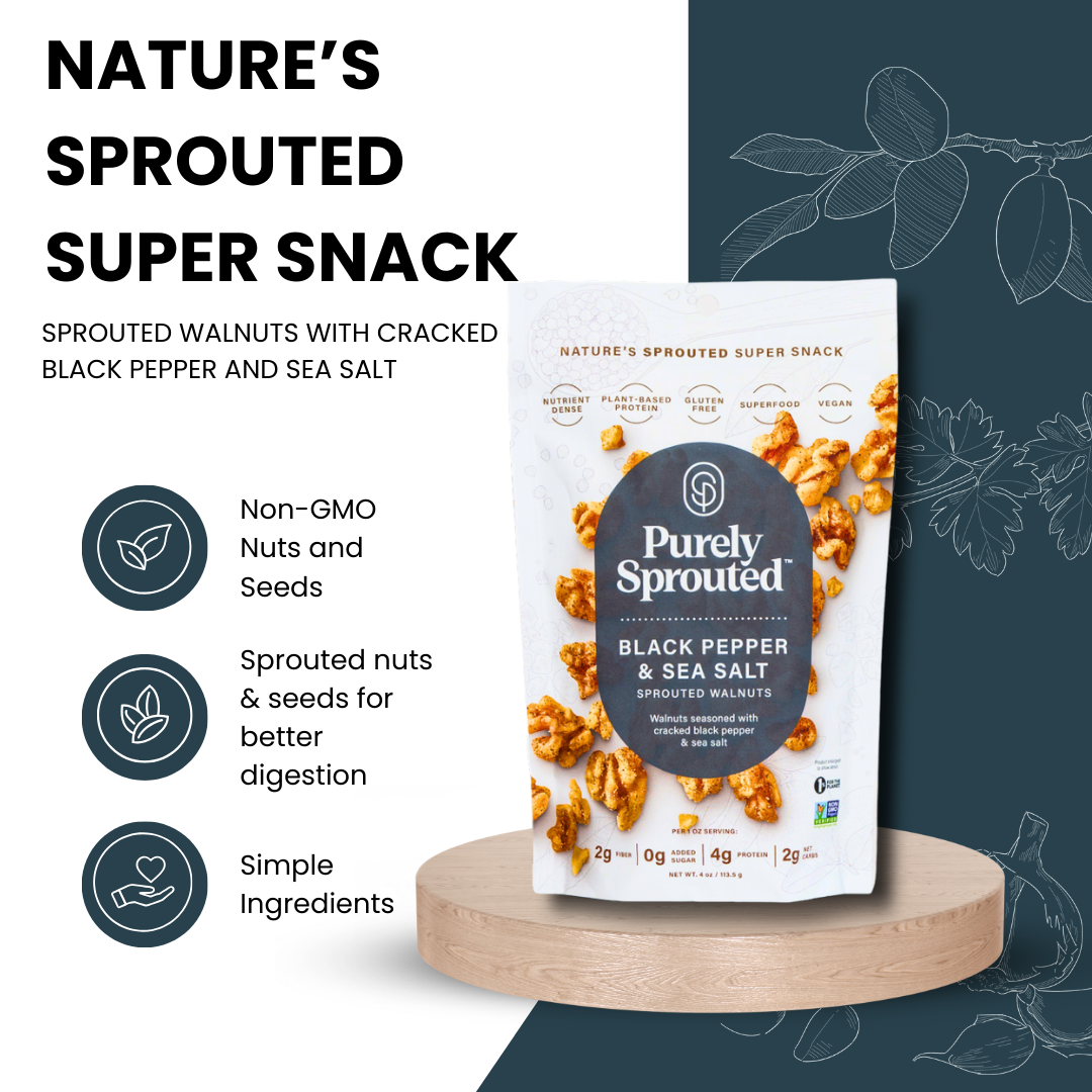 Purely Sprouted - Wholesale Nuts - Black Pepper & Sea Salt Sprouted Walnuts2